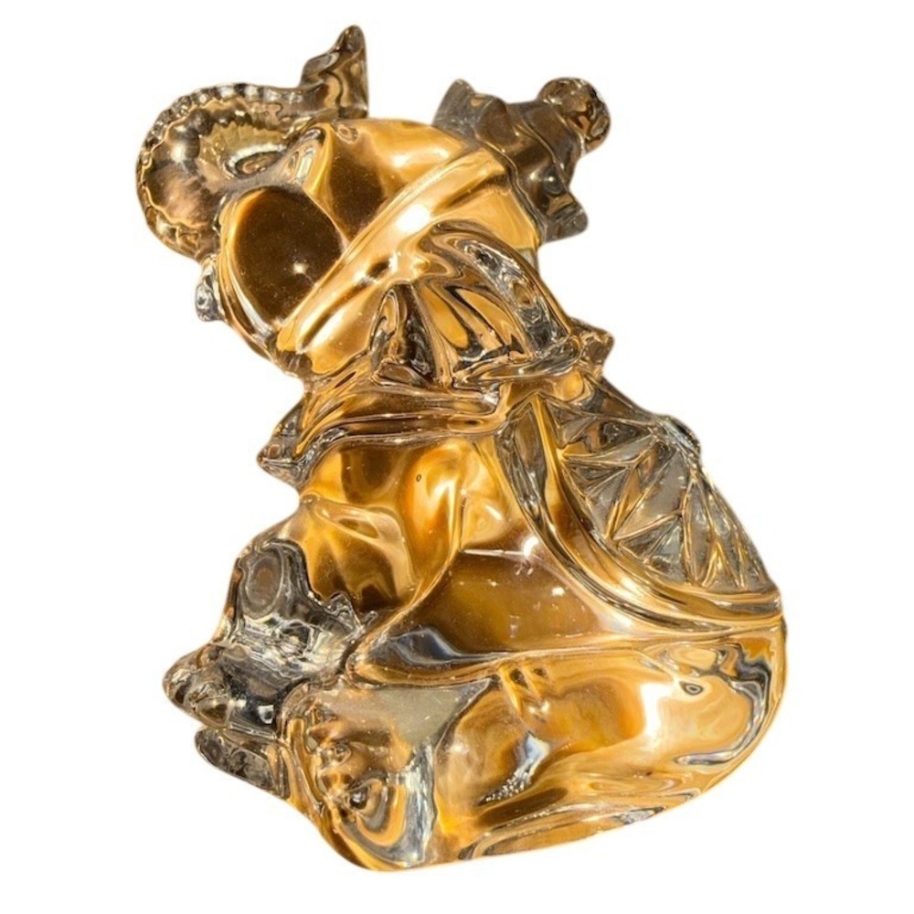 Princess House Crystal‎ Treasures Elephant Figurine Paperweight Clear 3in glossy